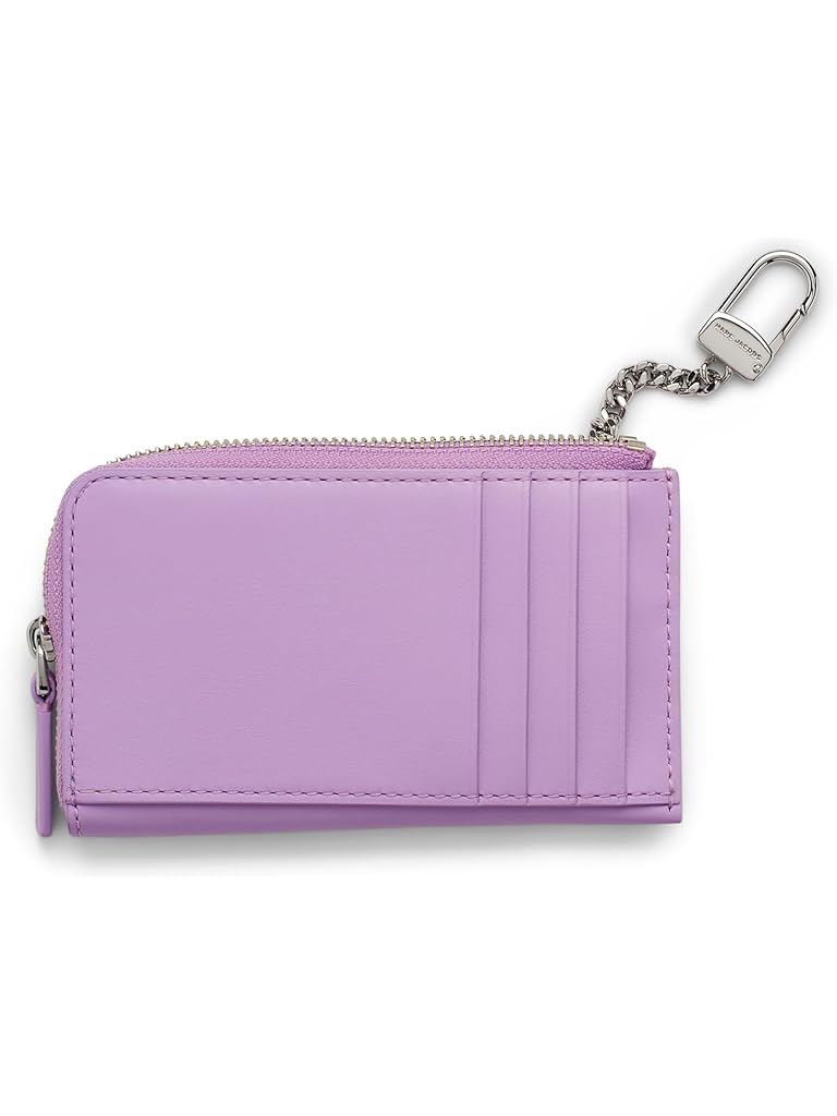 Purple Marc Jacobs The Leather J Marc Top Zip Multi Wallet