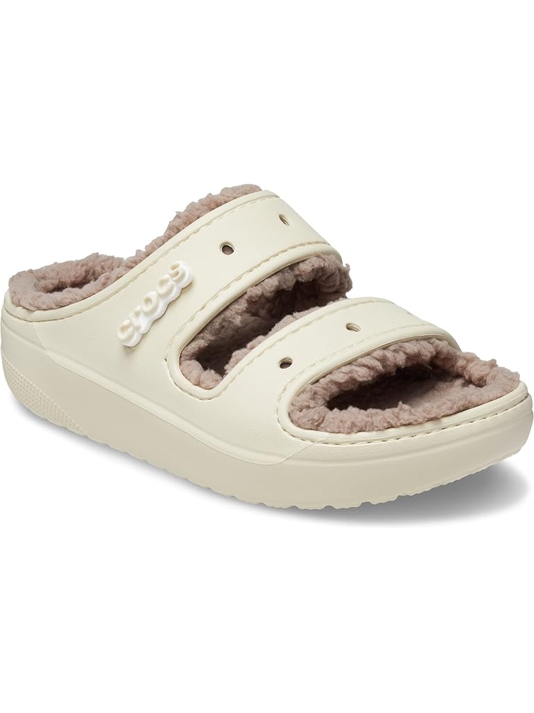 Beige Crocs Classic Cozzzy Sandal