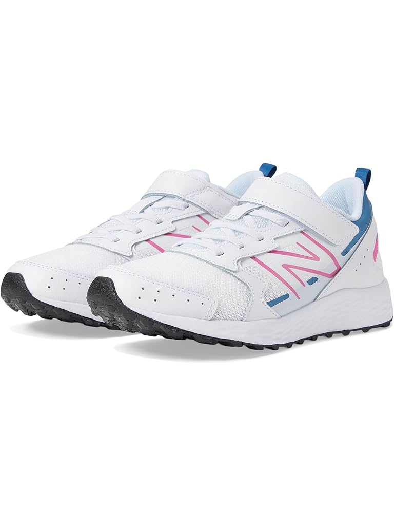 White New Balance Kids Fresh Foam 650 Bungee Lace with Top Strap (Little Kid/Big Kid)