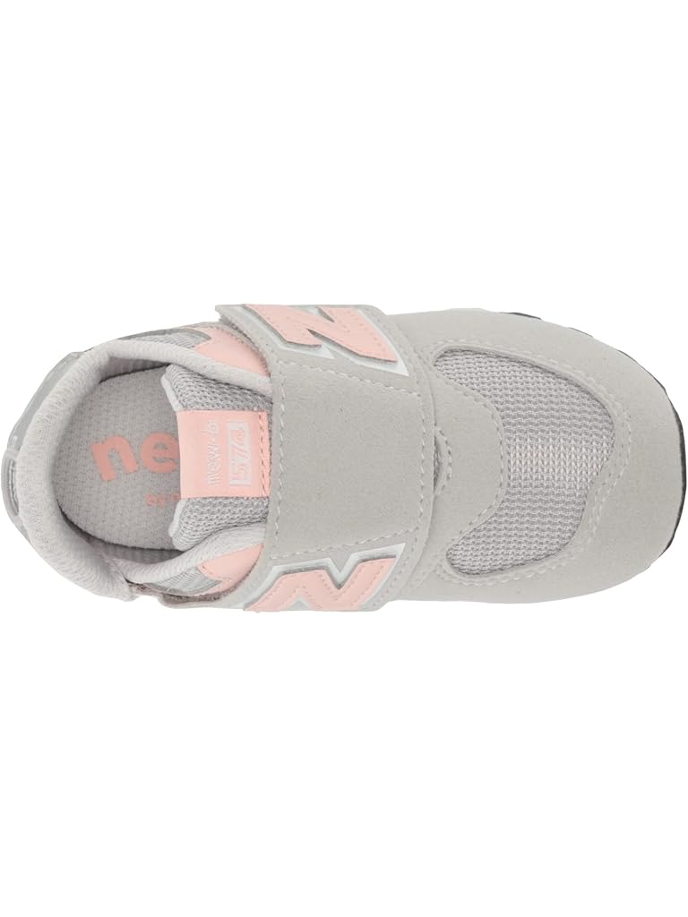 Gray New Balance Kids 574 New-B Hook-and-Loop (Infant/Toddler)