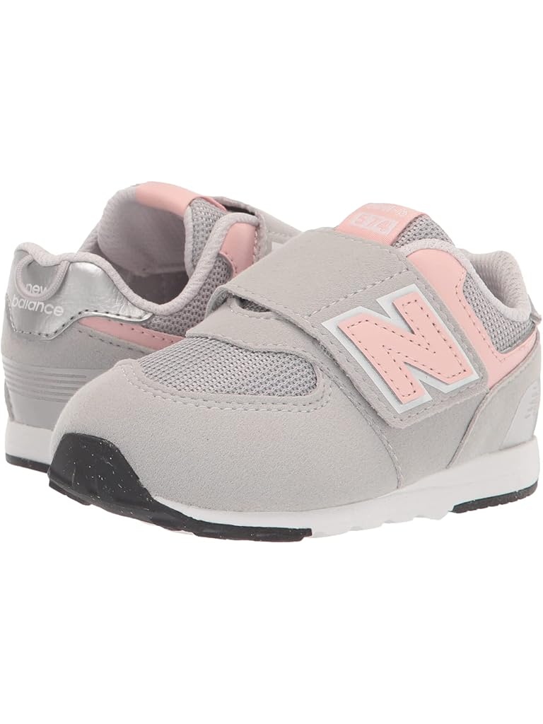 Gray New Balance Kids 574 New-B Hook-and-Loop (Infant/Toddler)