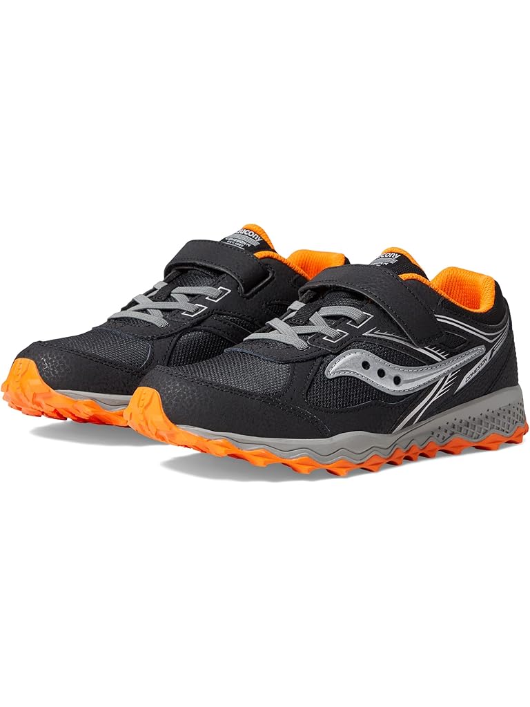 Black Saucony Kids Saucony Kids Cohesion TR14 A/C Trail Running Shoe  (Little Kid/Big Kid)