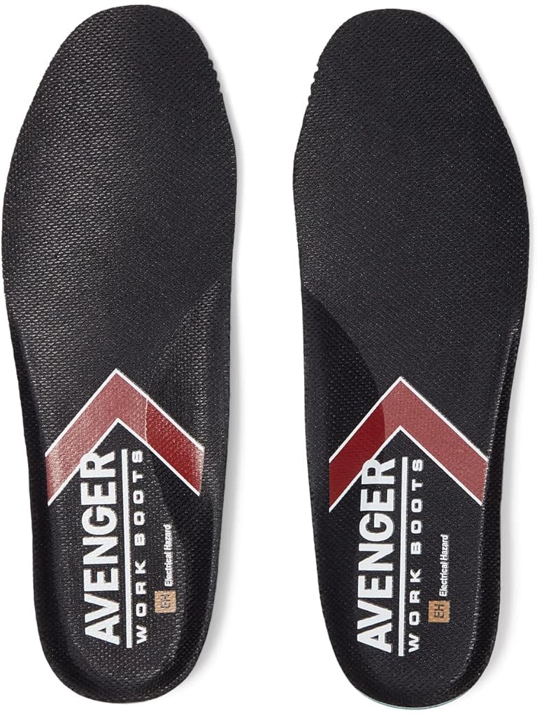 Black Avenger Work Boots Memory Foam Insole