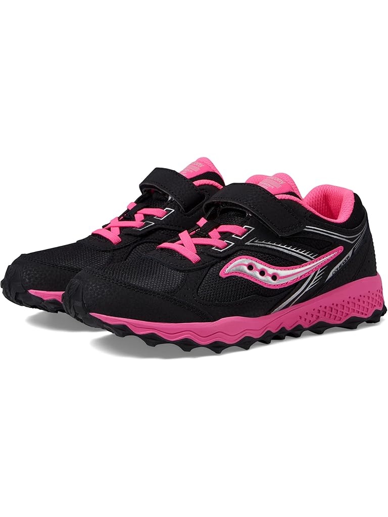 Black Saucony Kids Saucony Kids Cohesion TR14 A/C Trail Running Shoes (Little Kid/Big Kid)