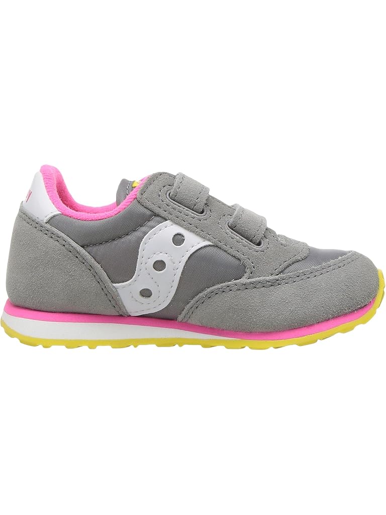 Gray Saucony Kids Saucony Originals Kids Jazz Hook & Loop Sneaker(Toddler/Little Kid)