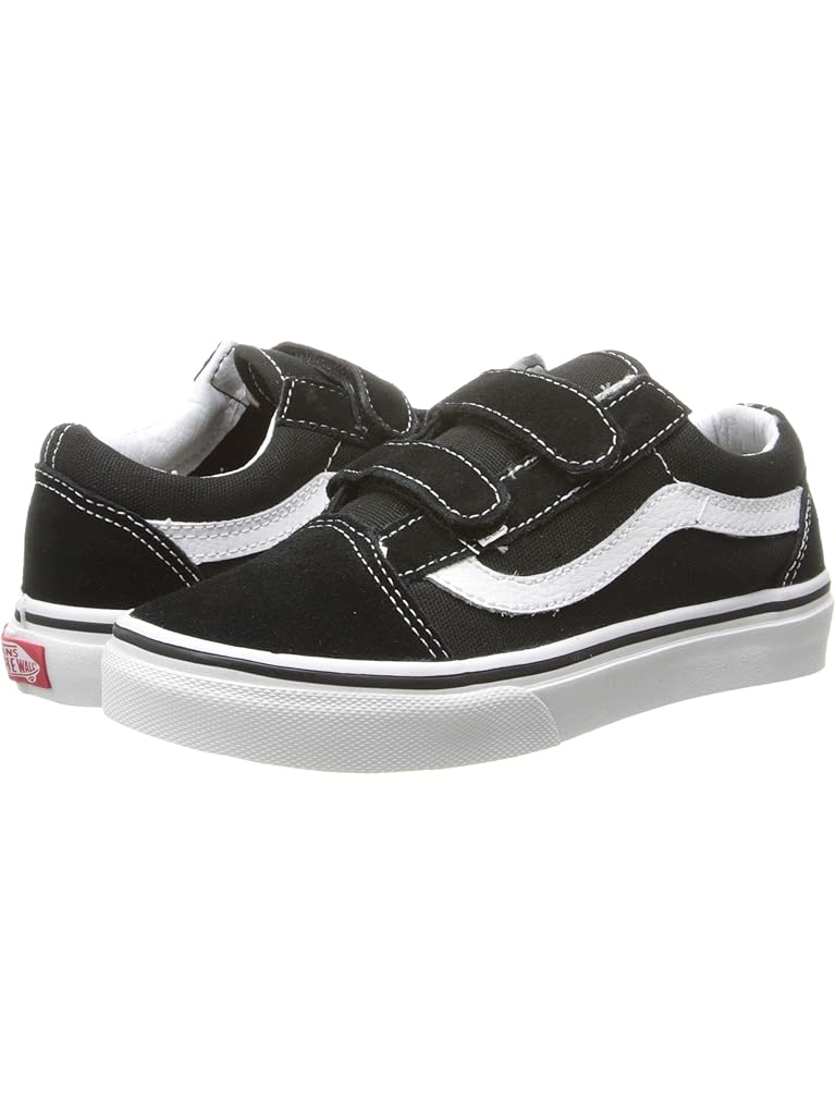 Black Vans Kids Old Skool V (Little Kid/Big Kid)