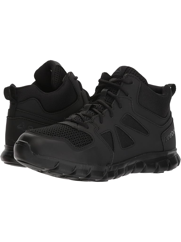 Black Reebok Work Sublite Cushion Tactical Mid