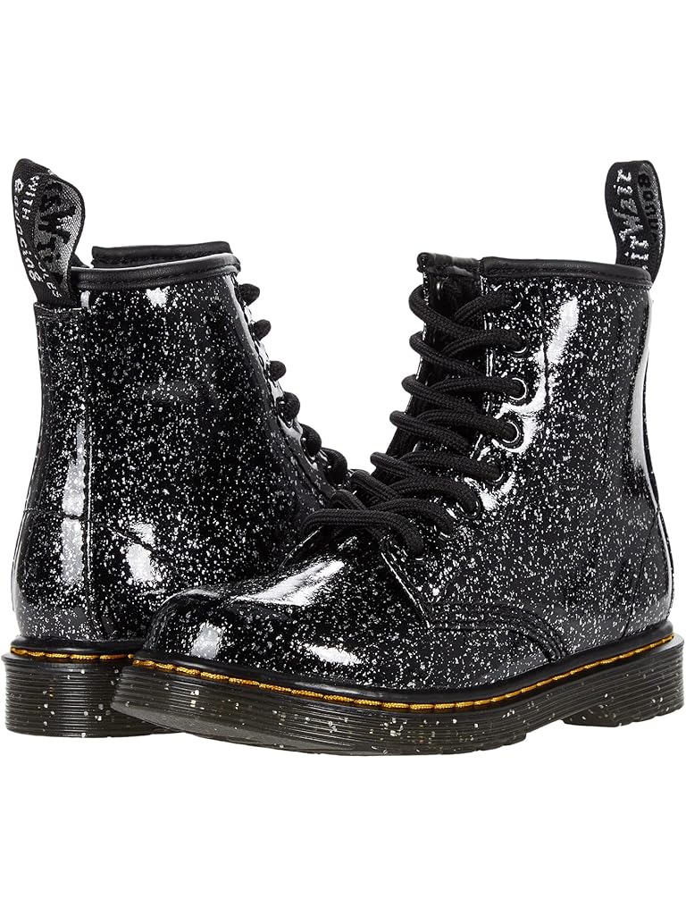 Black Dr. Martens Kid's Collection 1460 Lace Up Fashion Boot (Little Kid/Big Kid)